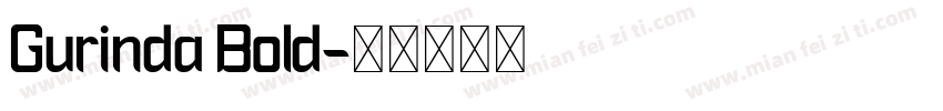 Gurinda Bold字体转换